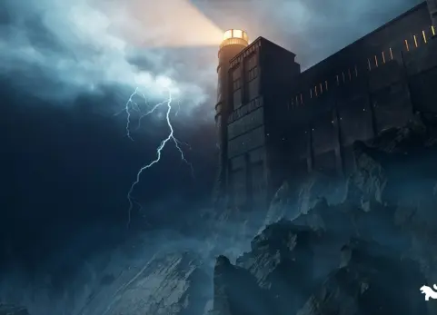 鬼屋监狱环境（外部 + 内部，模块化） Haunted Prison Environment ( Exterior + Interior , Modular)