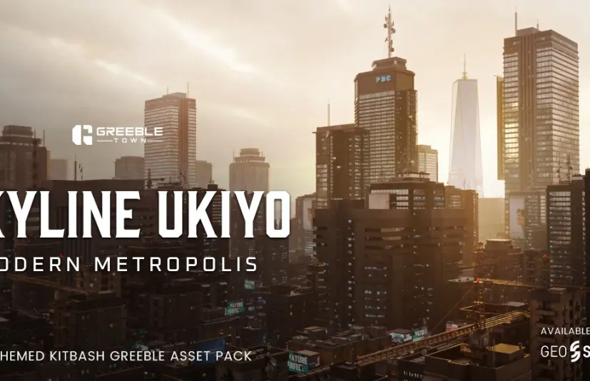 blender天际浮世绘·摩登都市3D模型 - Skyline Ukiyo Modern Metropolis