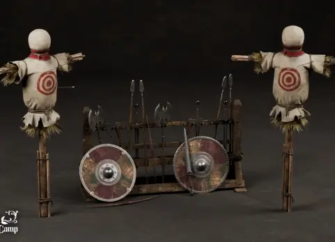中世纪道具 第三卷 - 武器架 Medieval Props Vol. 3 - Weapon Rack