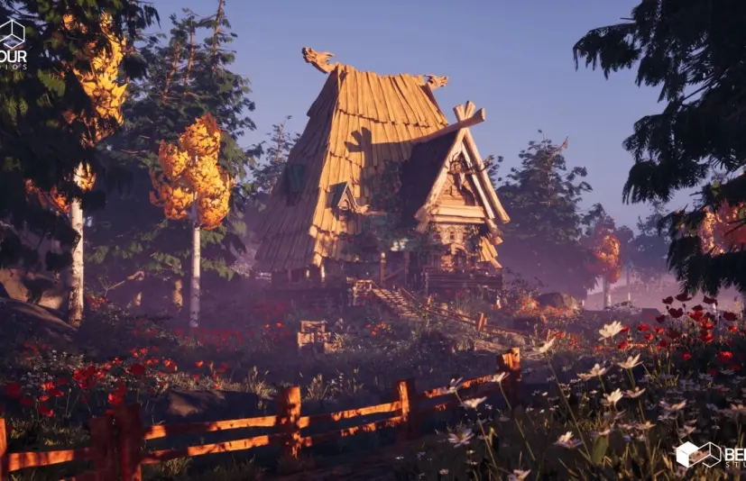 奇幻斯拉夫小屋环境 Fantasy Slavic Hut Environment