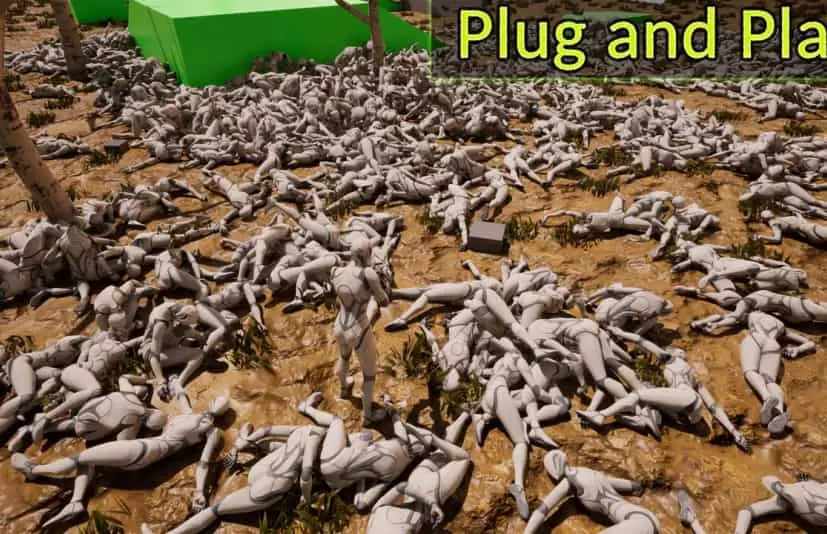 混沌战场 - 布娃娃尸体冻结与剔除 Chaos Battleground - Ragdoll Corpse Freezing & Culling