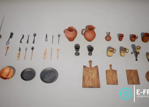 中世纪餐具套装 Medieval Cutlery Set