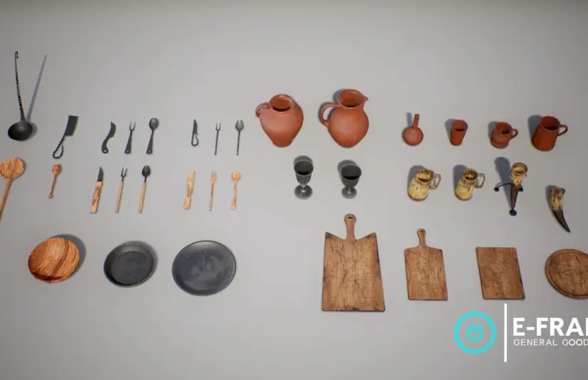 中世纪餐具套装 Medieval Cutlery Set