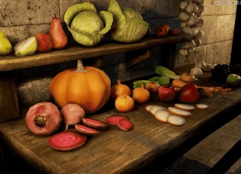 中世纪水果和蔬菜 Medieval Fruits And Vegetables