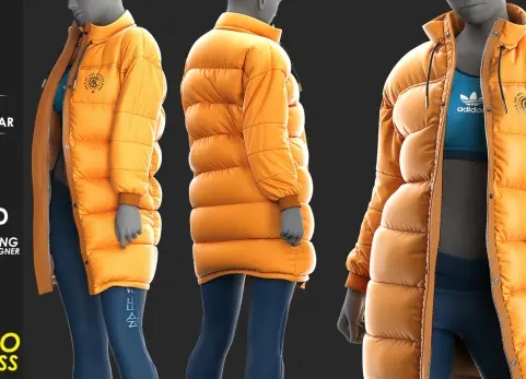 女孩运动服饰 Girl's Sportswear - Marvelous - CLO Project file