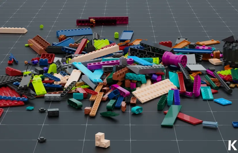 简易积木拼搭套件 - 超过190种模型 Simple Brick Kitbash - Over 190 Models