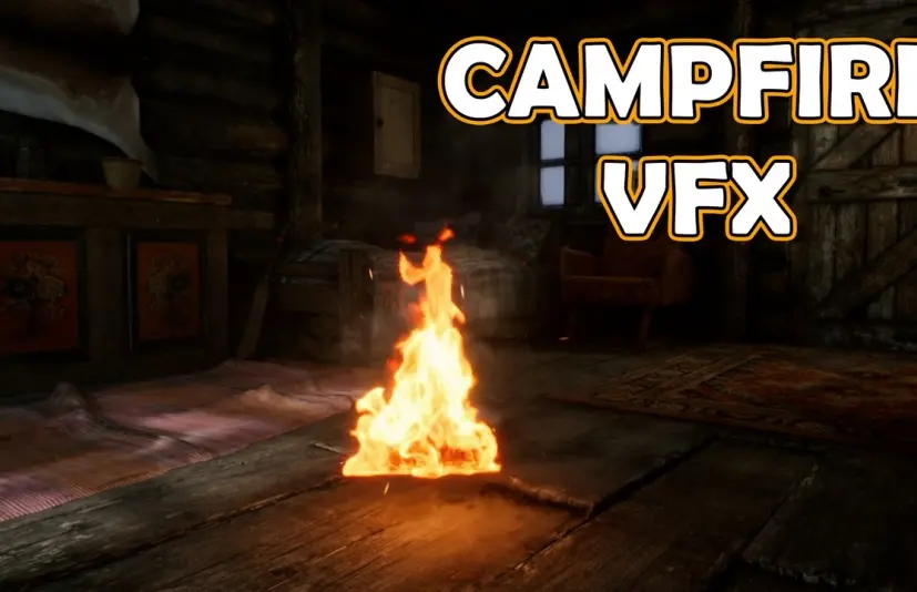篝火视觉特效 - Campfire VFX – Unreal Engine 5 Niagara