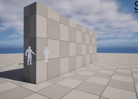 透过墙壁的后期材质 - Vision Through Wall Material