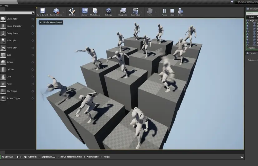 角色扮演游戏角色动作动画 RPG Character Anims