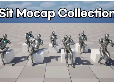 坐姿动作捕捉合集 - Sit Mocap Collection