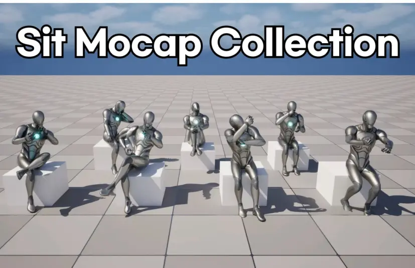 坐姿动作捕捉合集 - Sit Mocap Collection