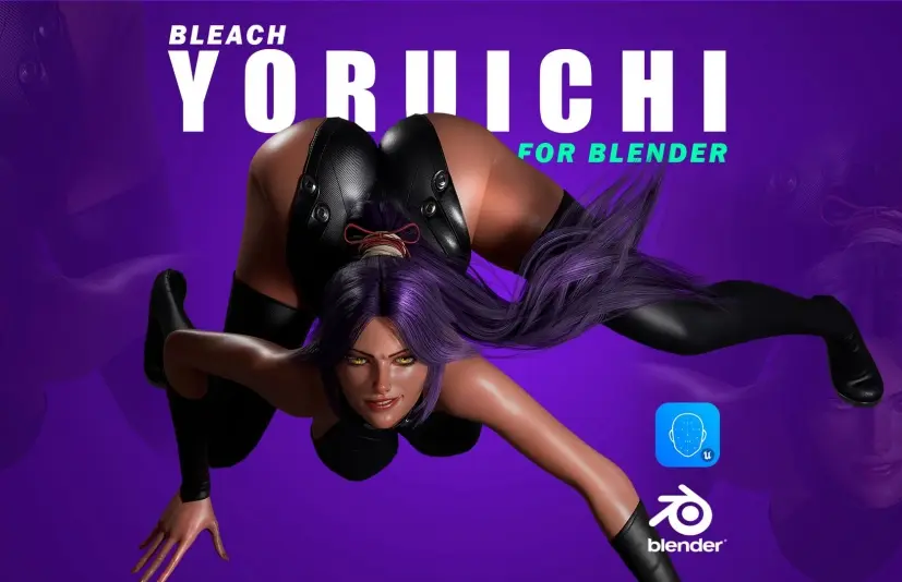 夜一 Yoruichi Blender - Blender 3D Model