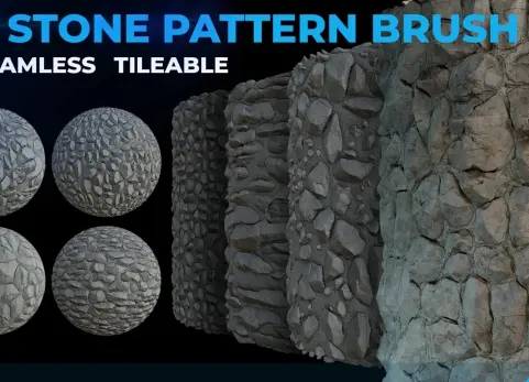 45款石纹画笔 - 45 Stone Pattern Brush