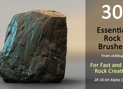 必备岩石笔刷 第一卷 Essential Rock Brushes Vol1