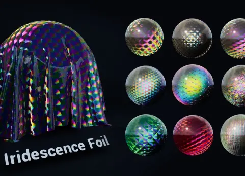 镭射幻彩箔材质 Foil Iridescent - For Substrate
