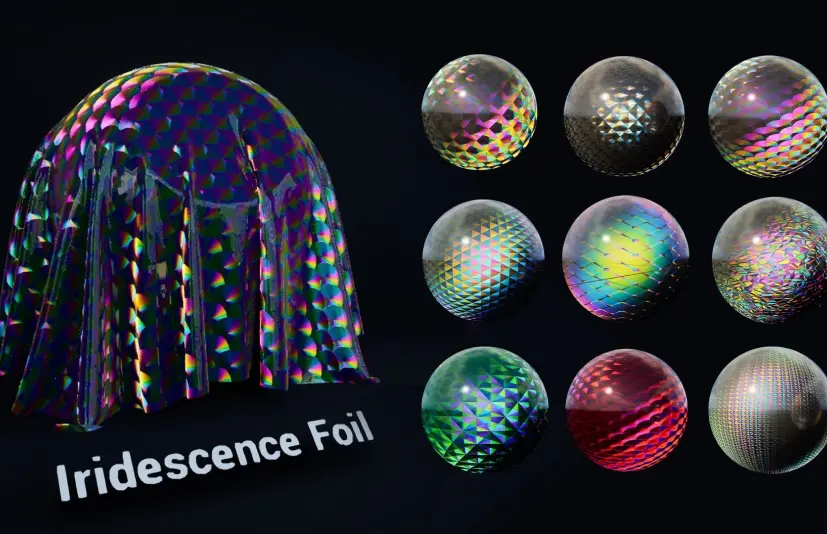 镭射幻彩箔材质 Foil Iridescent - For Substrate