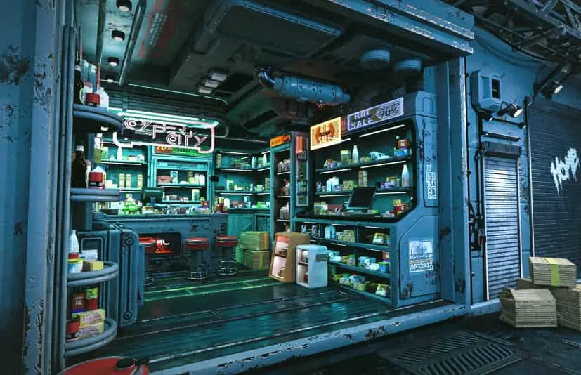 未来街头商店 Futuristic Street Store