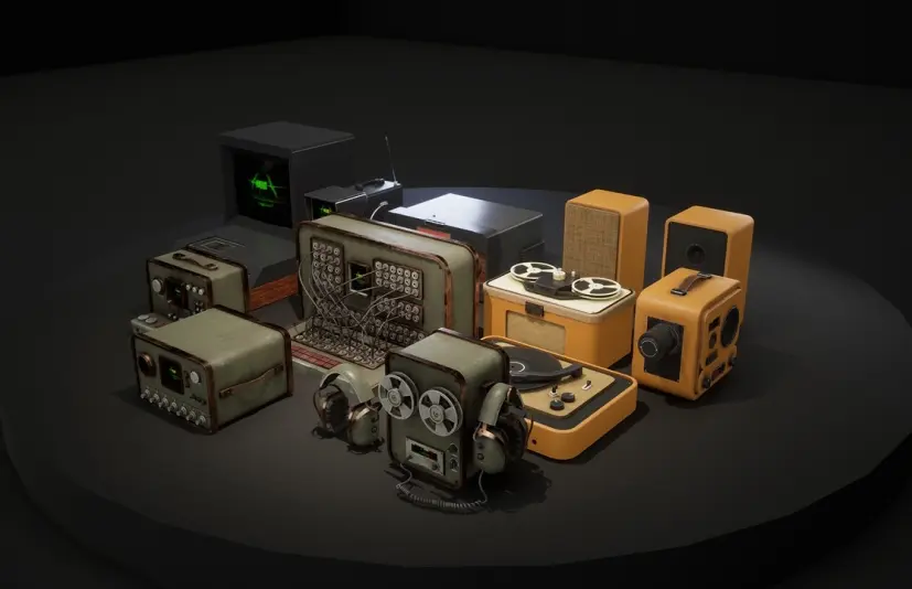 15款带有全息材质的复古科技道具 15 Retro Tech Props with Hologram Material