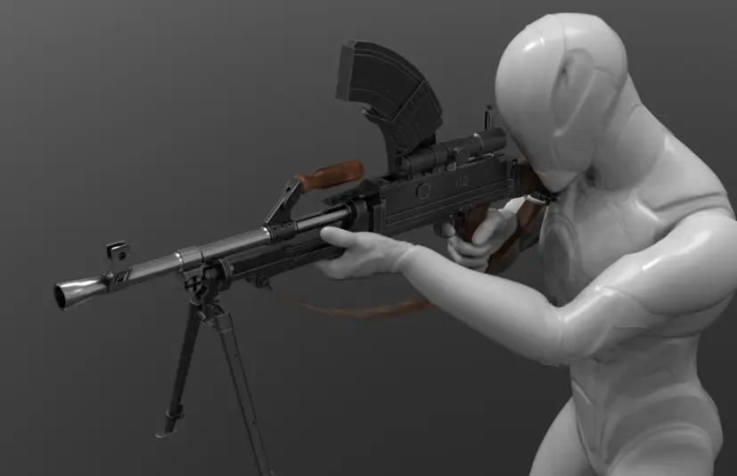 布伦轻机枪轻机枪 - Bren Light Machine Gun LMG