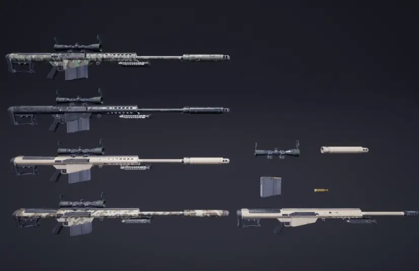第一人称射击大口径狙击步枪（动画效果） FPS Sniper Rifle Large Calibre (Animations)