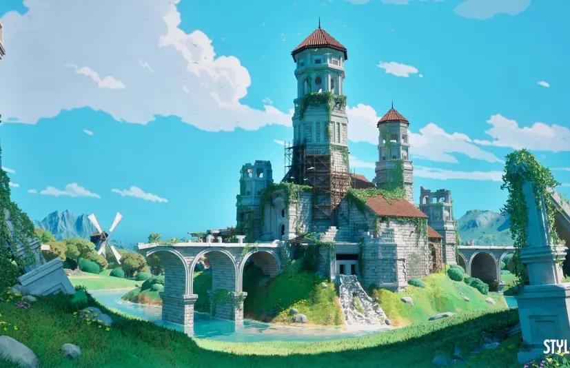 风格化城堡遗迹 Stylized Castle Ruins