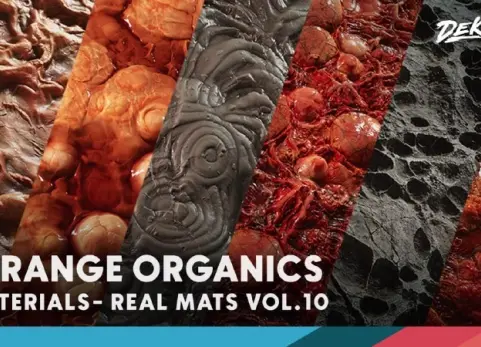写实材质 第十卷 - 奇特有机材质 - Realistic Materials VOL.10 - Strange Organics (25+ Materials)