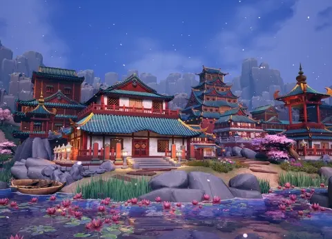 风格化中式庙宇 Stylized Chinese Temple