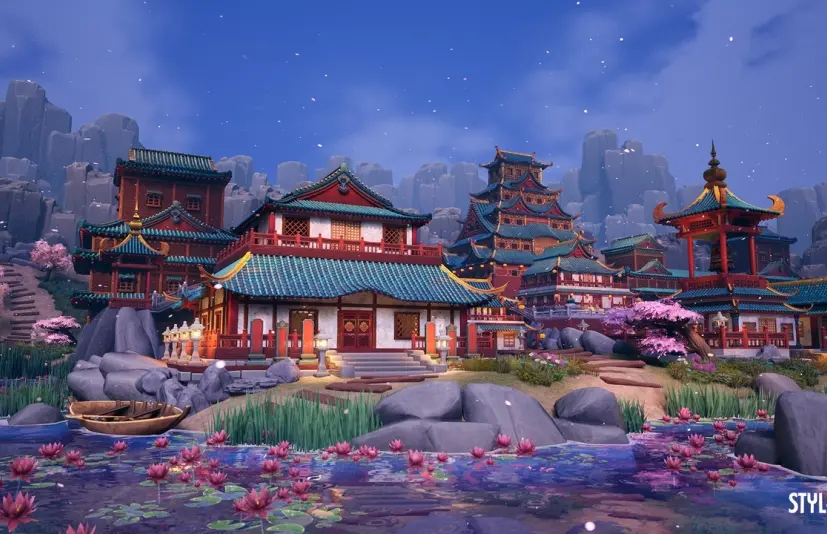 风格化中式庙宇 Stylized Chinese Temple