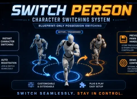 角色切换——人物切换系统 - Switch Person – Character Switching System