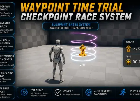 定点计时赛——检查点竞赛系统 - Waypoint Time Trial – Checkpoint Race System