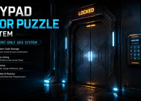 按键门禁谜题系统 - Keypad Door Puzzle System