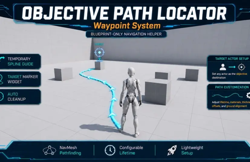 目标路径定位器——航点系统 Objective Path Locator – Waypoint System
