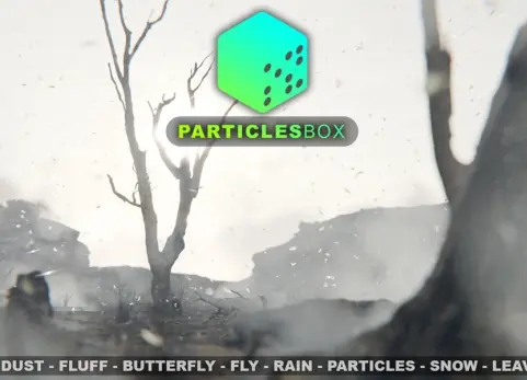 blender粒子盒子——雾、雨、粒子、雪、树叶、灰尘、绒毛、蝴蝶、苍蝇 - Particles Box v1.0.0