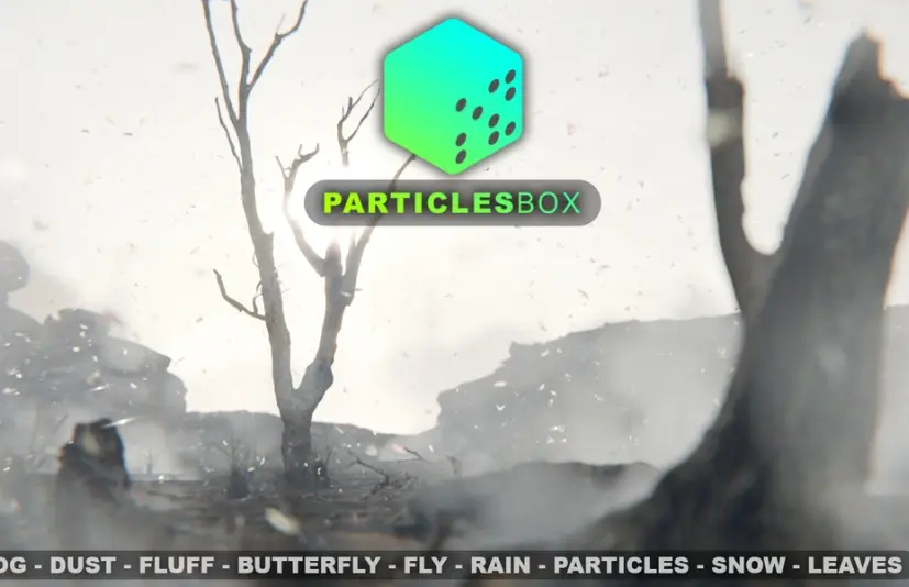 blender粒子盒子——雾、雨、粒子、雪、树叶、灰尘、绒毛、蝴蝶、苍蝇 - Particles Box v1.0.0