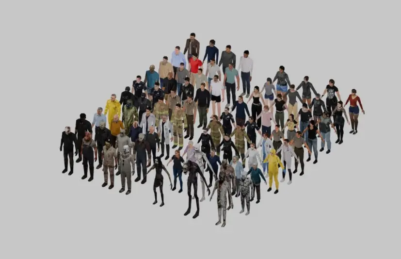 PSX风格角色 - Characters PSX