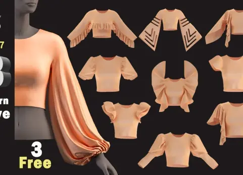 53 Sleeves  (ZPRJ  FBX  OBJ  MTL)