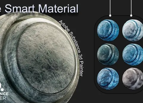 SP冰雪智能材质 - Ice Smart Material - Adobe Substance 3D Painter - VOL 01
