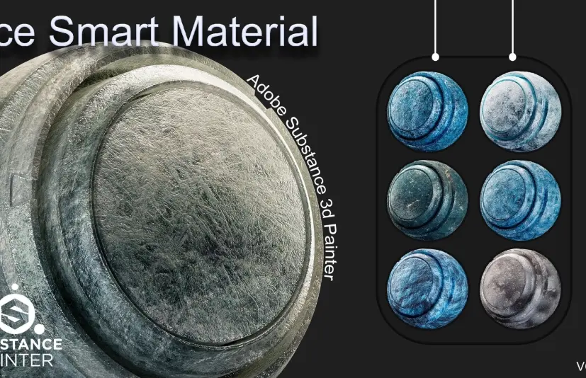 SP冰雪智能材质 - Ice Smart Material - Adobe Substance 3D Painter - VOL 01