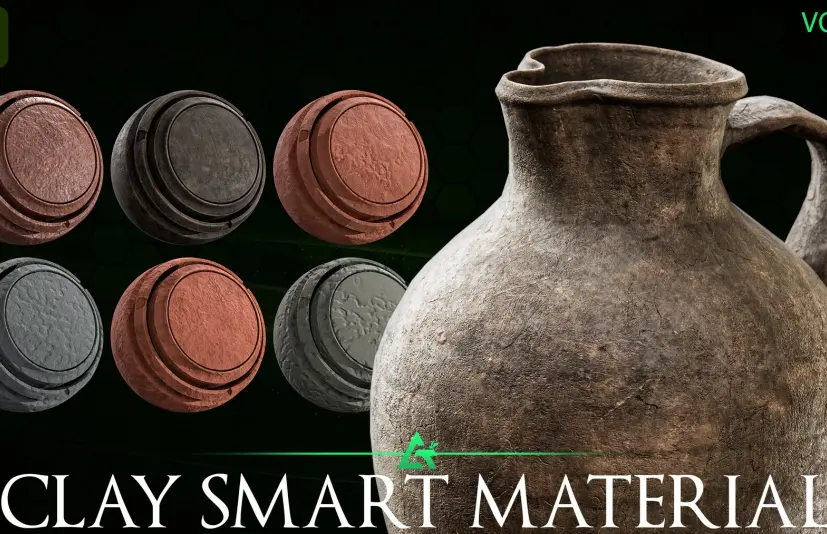高细节黏土SP智能材质 - High-Detail Clay Smart Material