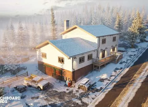 带内部的模块化冬季住宅 - American Drive | Modular Winter House with Interior