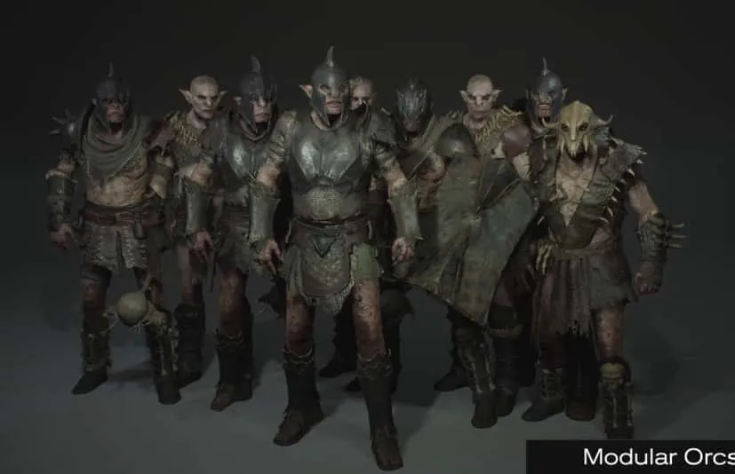 模块化兽人与巨魔 - Modular Orcs & Troll - Metahuman