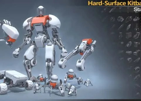 硬质表面改造合集 第1卷 - Hard-Surface Kitbash Vol.1