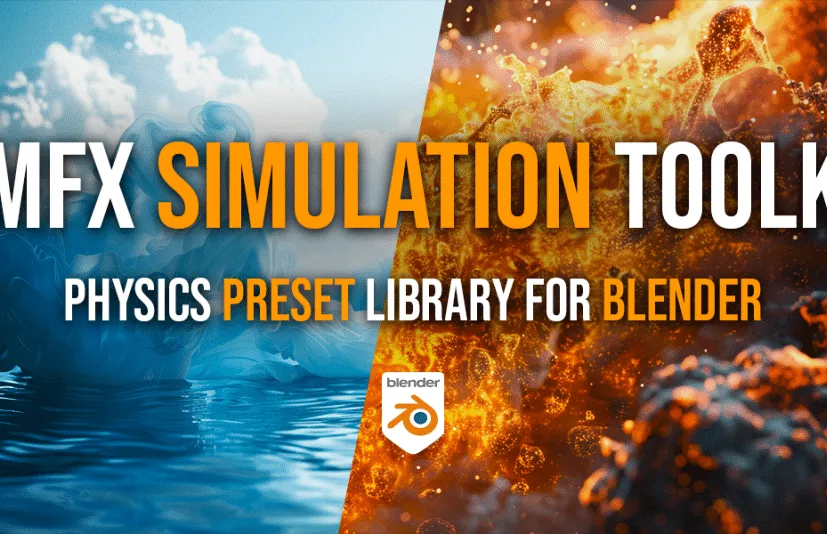 Blender仿真工具包与预设文件 Sim Fx Simulation Toolkit And Presets