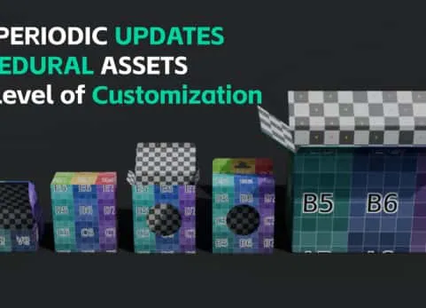 Blender程序化包装UV贴图工具 - Bpdtools[V1+V2] - Procedural Packaging Design Tools