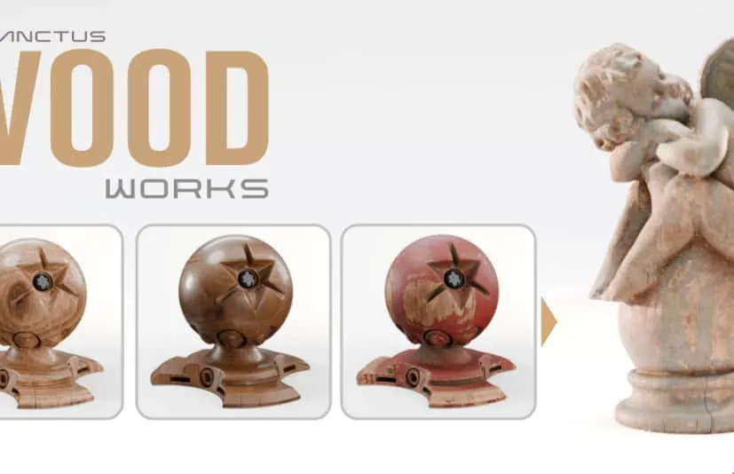 Blender智能木纹材质 - Sanctus Wood Works v1.0.3