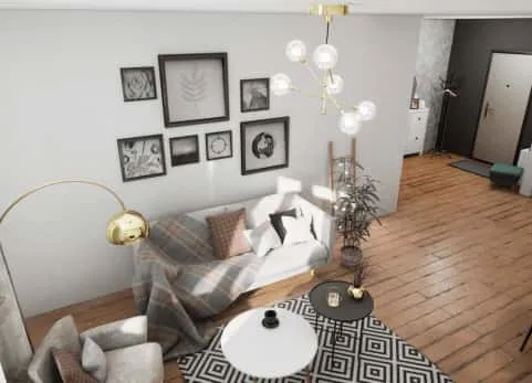公寓内部（全简装）Apartment Interior (Fully basic-furnished)