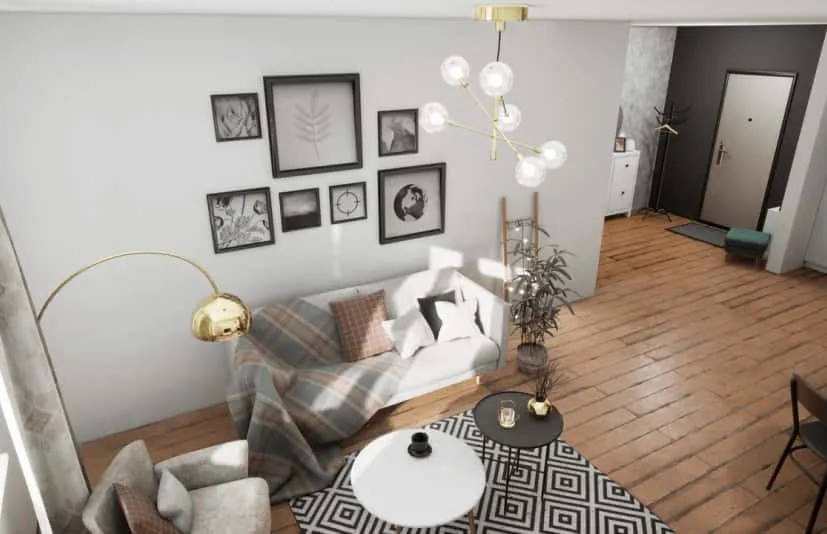 公寓内部（全简装）Apartment Interior (Fully basic-furnished)