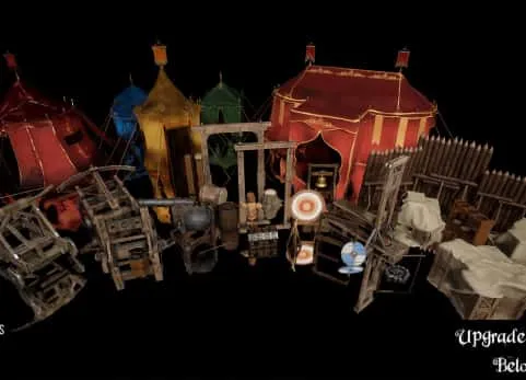 中世纪战争营地装备（战争营道具，中世纪道具） - [Nanite] Medieval War Camp Kit (War Camp Props, Medieval Props)