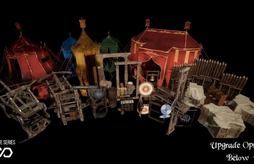 中世纪战争营地装备（战争营道具，中世纪道具） - [Nanite] Medieval War Camp Kit (War Camp Props, Medieval Props)
