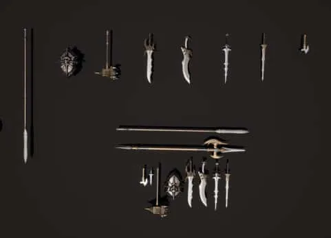 中世纪道具武器近战武器 - Kamo-Prop Weapon Melee Weapons